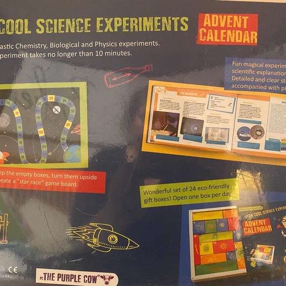 The Purple Cow Crazy Scientist Advent Calendar Daily Experiments - Picture 2 of 2